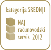 Zmagovalec izbora Naj računovodski servis 2012